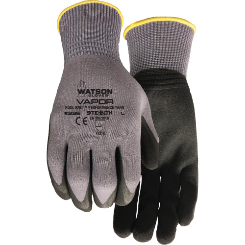 Stealth Vapour Coated Gloves, Small, Foam PVC Coating, 15 Gauge, Nylon Shell Fastek