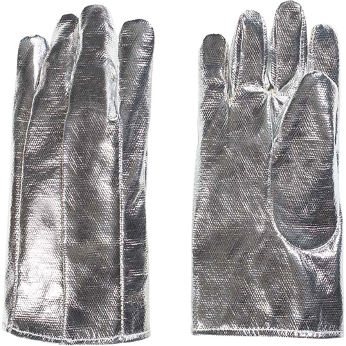 Heat Resistant Gloves, Aluminized/Kevlar&reg;, One Size, Protects Up To 800° F (426.66° C) Fastek