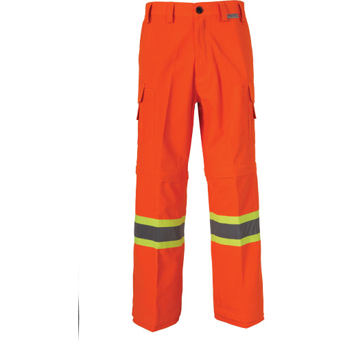All-Season High Visibility Ventilated Mining Pants, Poly-Cotton, 36, High Visibility Orange Fastek