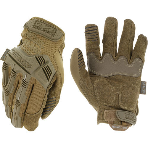 M-Pact&reg; Coyote Tactical Impact Gloves, 8, Synthetic Palm, Hook & Loop Cuff Fastek