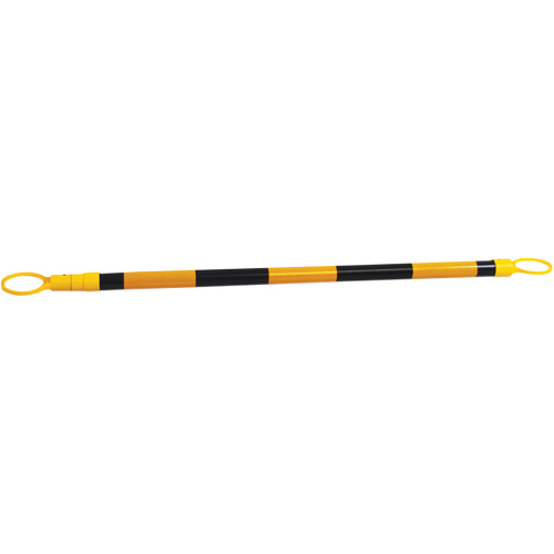 Retractable Cone Bar, 7'2" Extended Length, Black/Yellow Fastek