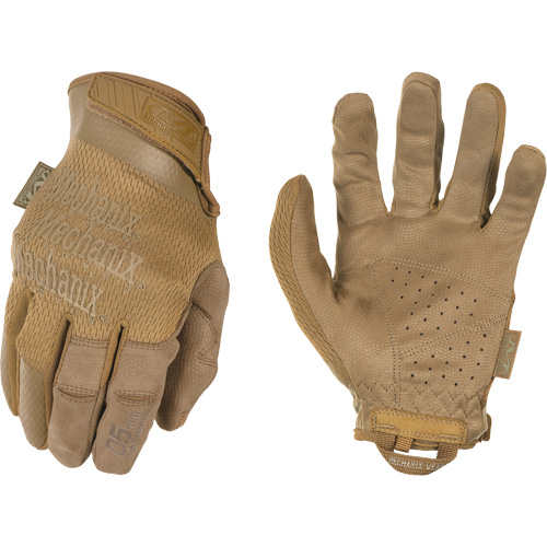 Gants de tir tactique Coyote, Paume Synth&eacute;tique, Taille Petit/8 Fastek