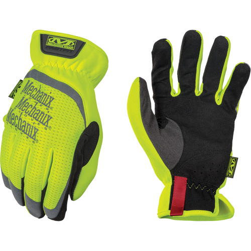 FastFit&reg; High-Visibility Work Gloves, Synthetic Palm, Size X-Large/11 Fastek