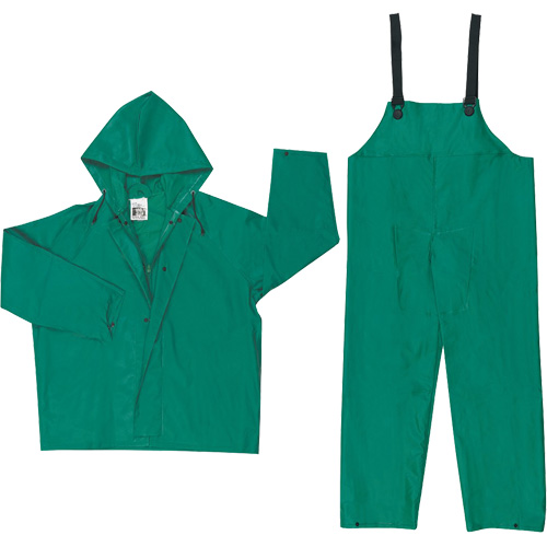 Dominator Limited Flammability Rain Suit, Large, Green Fastek