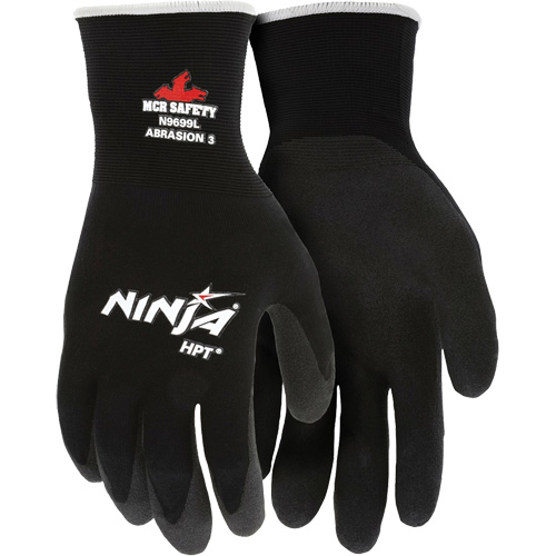 Gants enduits Ninja, Grand, R&ecirc;vetement HPT, Calibre 15, Enveloppe en Nylon Fastek