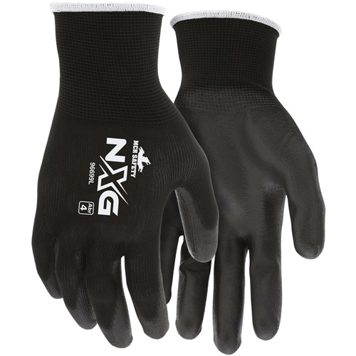 Coated Gloves, Large, Polyurethane Coating, 13 Gauge, Polyester Shell Fastek