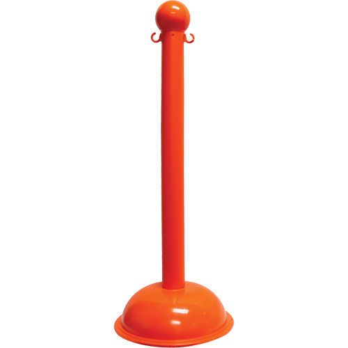 Heavy-Duty Stanchion, 40" High, Orange Fastek