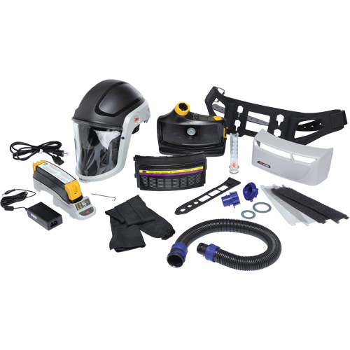 Versaflo TR Series Heavy Industry PAPR Kit, Hard Hat & Faceshield, Lithium-Ion Battery Fastek