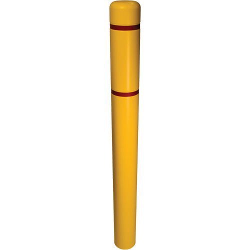 Bollard Cover, 6" Dia. x 52" L, Yellow Fastek