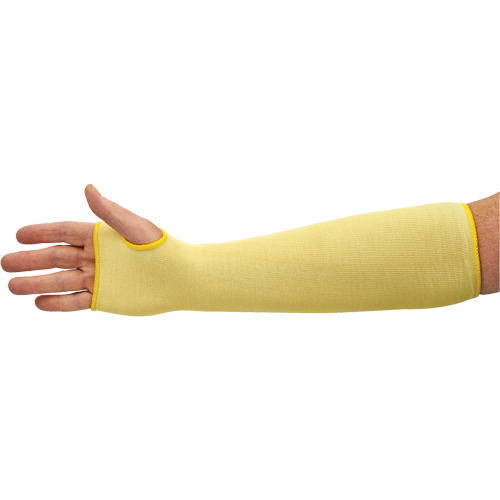 KleenGuard G60 Cut Resistant Sleeve, Kevlar&reg;, 18", ASTM ANSI Level A2/EN 388 Level 2, Yellow Fastek