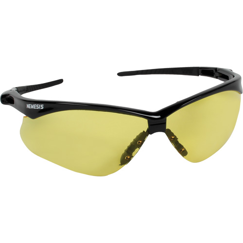 KleenGuard Nemesis Safety Glasses, Amber Lens, ANSI Z87+/Meets/Exceeds CSA Z94.3 Fastek