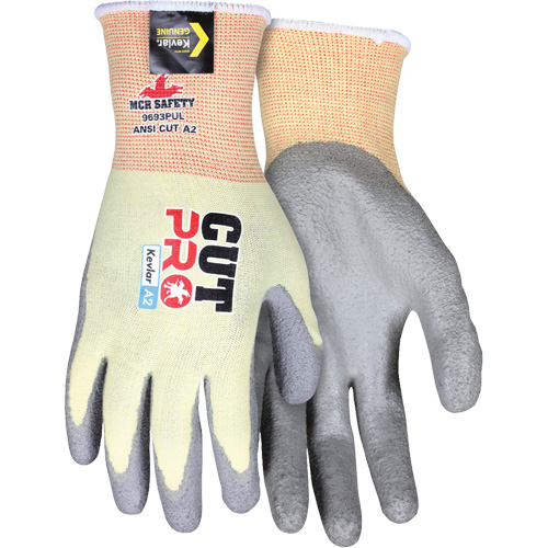 Cut Pro&reg; Cut Resistant Coated Gloves, Size Medium, 15 Gauge, Polyurethane Coated, Kevlar&reg; Shell, ASTM ANSI Level A2 Fastek