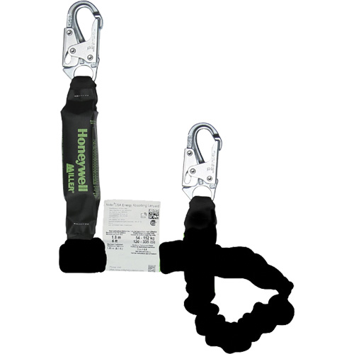 Miller&reg; Arc-Rated Shock-Absorbing Lanyard, 6', Locking Snap Hook Center, Locking Snap Hook Leg Ends, Kevlar&reg; Fastek