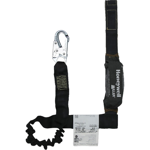 Miller&reg; Arc-Rated Shock-Absorbing Lanyard, 6', Locking Snap Hook Center, Locking Snap Hook Leg Ends, Kevlar&reg; Fastek