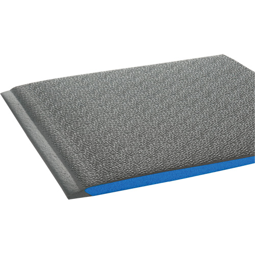 Tapis ergonomiques Wear-Bond Comfort-King, Rugueux, 3' x 5' x 9/16", Gris, Mousse de vinyle Fastek