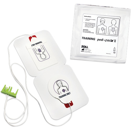 &eacute;lectrodes de formation Pedi Padz II, Zoll AED Plus Pour, Non m&eacute;dical Fastek