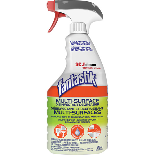 Fantastik&reg; Professional Multi-Surface Disinfectant & Degreaser, 946 ml, Trigger Bottle Fastek