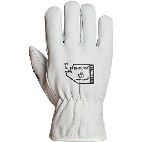 Gants de conducteur doubl&eacute;s pour l'hiver Endura, T-Grand, Paume en Cuir fleur de ch&egrave;vre, Thinsulate Fastek