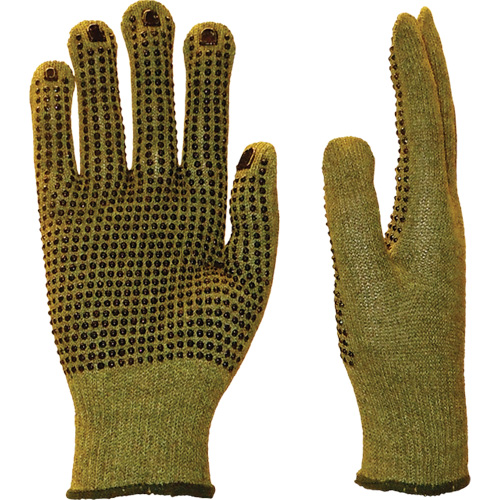 Confortpicot Cut Resistant Gloves, Size 9, 10 Gauge, PVC Coated, Aramid Shell, EN 388 Level 3 Fastek