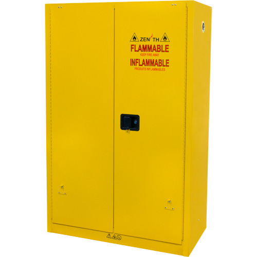 Armoire pour produits inflammables, 45 gal., 2 Porte(s), 43" La x 65" h x 18" p Fastek