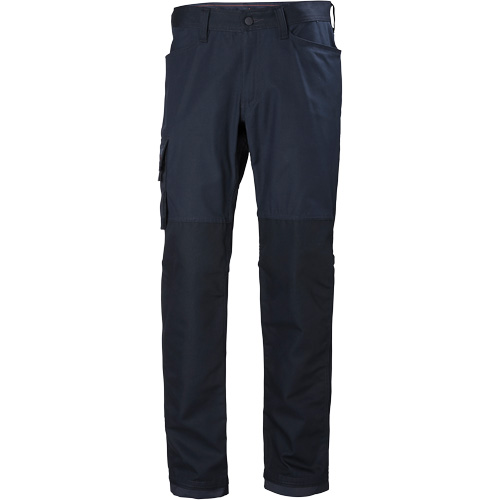 Pantalons d'entretien Oxford, Poly-coton, Bleu marin, Taille 30, Entrejambe 30 Fastek