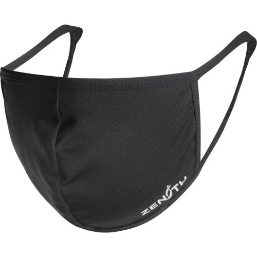 2-Ply Reusable Face Masks, Polyester, Black Fastek