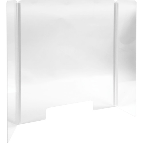 Countertop Safety Shield, 24-3/8" W x 31-3/4" H Fastek