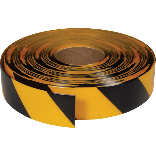 Ruban de marquage tr&egrave;s r&eacute;sistant pour plancher ArmorStripe, 2" x 100', PVC, Noir et jaune Fastek