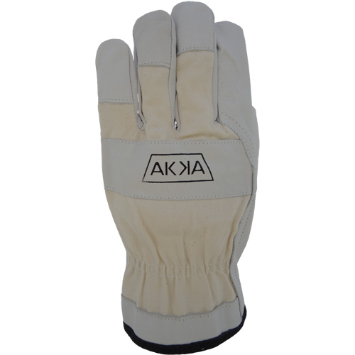 Cotton-Backed Drivers Gloves, Large, Grain Goatskin Palm Fastek