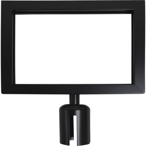 Sign Frame for Crowd Control Post, Black Fastek