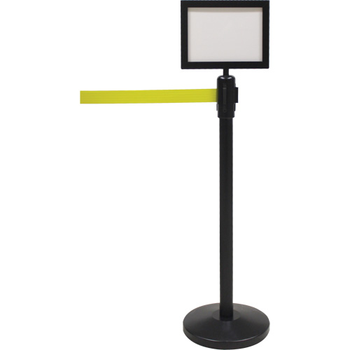 Sign Frame for Crowd Control Post, Black Fastek