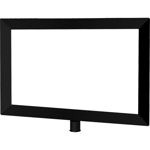 Heavy-Duty Horizontal Sign Holder for Classic Posts, Black Fastek