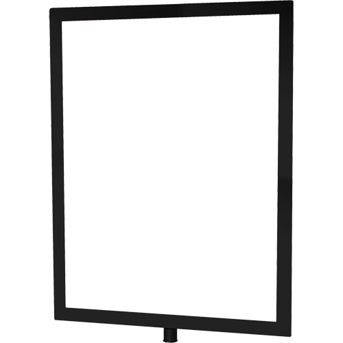 Heavy-Duty Vertical Sign Holder for Classic Posts, Black Fastek