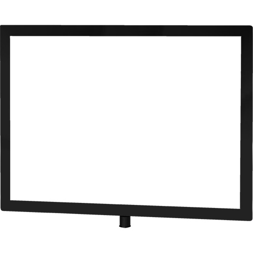 Heavy-Duty Horizontal Sign Holder for Classic Posts, Black Fastek