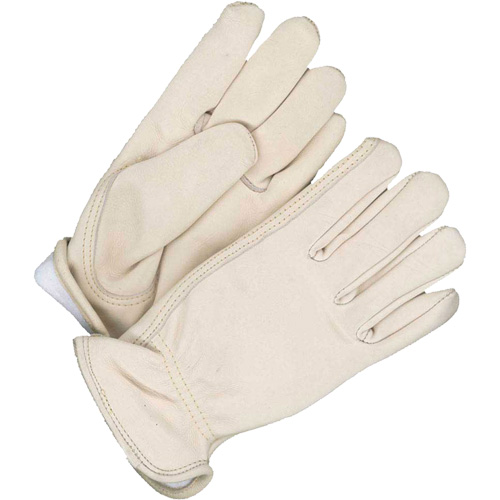 Ladies Insulated Driver Gloves, 9, Grain Cowhide Palm, Fleece Inner Lining Fastek