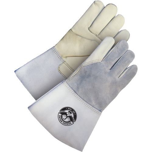 Gants de soudage en cuir fleur utilitaire Gander Brand, Cuir fleur de vache, Taille T-Grand Fastek