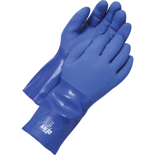 Deny Coated Gloves, 8, PVC Coating, Cotton Shell Fastek
