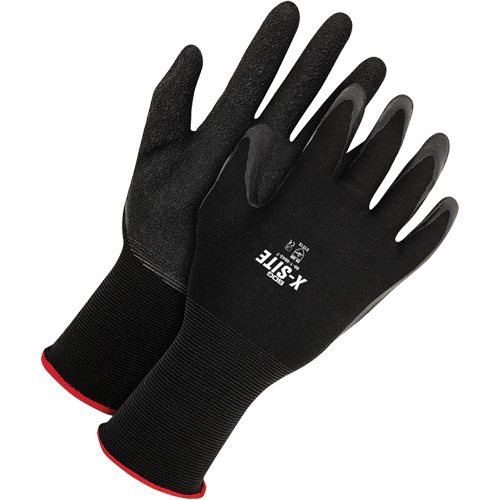 Gants enduits X-Site, 11, R&ecirc;vetement Latex, Calibre 15, Enveloppe en Nylon Fastek