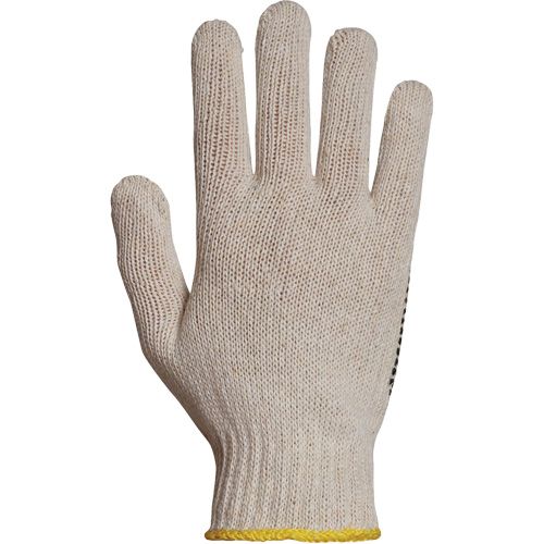 Gant en tricot avec pois de PVC Sure Grip, Poly/coton, Un c&ocirc;t&eacute;, Calibre 7, T-petit Fastek