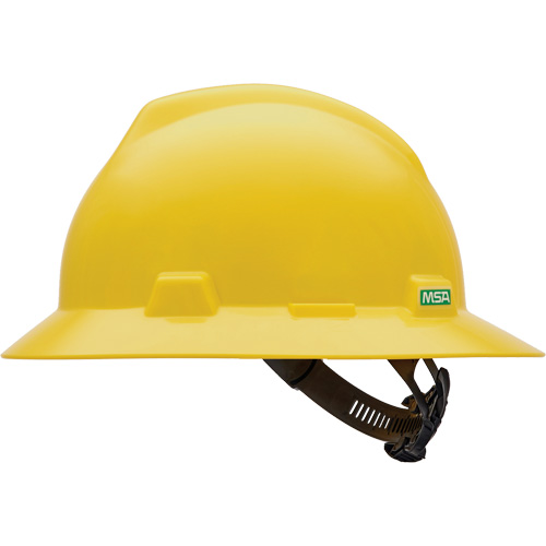 V-Gard&reg; Slotted Full-Brim Hardhat, CSA Type 1, Quick-Slide Suspension Fastek