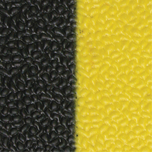 Airsoft Anti-Fatigue Mat, Pebbled, 3' x 5' x 3/8", Black/Yellow, PVC Sponge Fastek