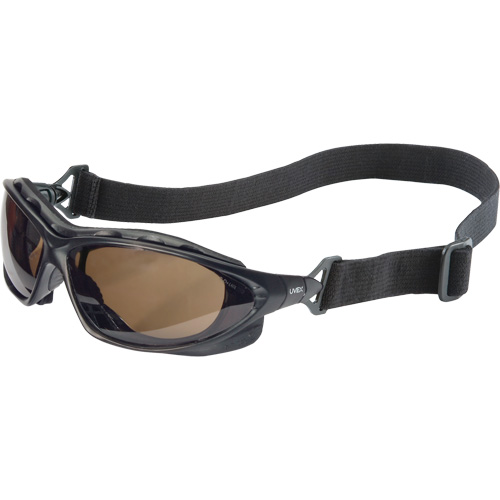 Uvex HydroShield&reg; Seismic&reg; Safety Goggles, SCT-Grey Lens, Anti-Fog/Anti-Scratch, Closed Vent Fastek