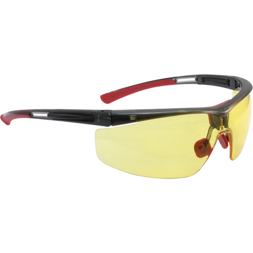 Uvex HydroShield&reg; North Adaptec Safety Glasses, Amber Lens, Anti-Fog/Anti-Scratch, ANSI Z87+/Meets/Exceeds CSA Z94.3 Fastek