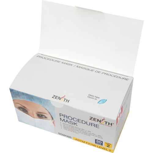 Disposable Procedure Face Masks, ASTM F2100 Level 2, Class 1 Fastek