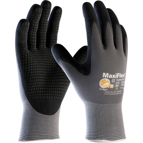 ATG MaxiFlex&reg; Endurance Coated Gloves, Small, Foam Nitrile Coating, 15 Gauge, Nylon/Lycra&reg; Shell Fastek