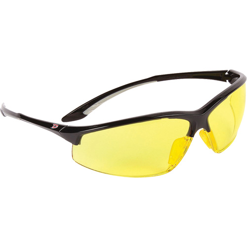 Dynamic Hummingbird Semi-Rimless Safety Glasses, Amber Lens, Anti-Fog, ANSI Z87+/Meets/Exceeds CSA Z94.3 Fastek