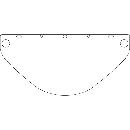 Visi&egrave;re de s&eacute;curit&eacute; universelle Dynamic, Polycarbonate, Teinte Transparent Fastek