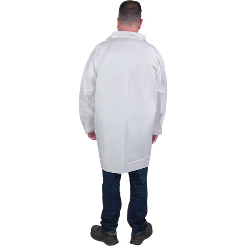 Protective Lab Coat, Microporous, White, 2X-Large Fastek
