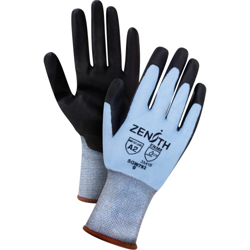 Ultimate Dexterity Cut-Resistant Gloves, Size Medium, 18 Gauge, Polyurethane Coated, HPPE Shell, ASTM ANSI Level A2/EN 388 Level B Fastek