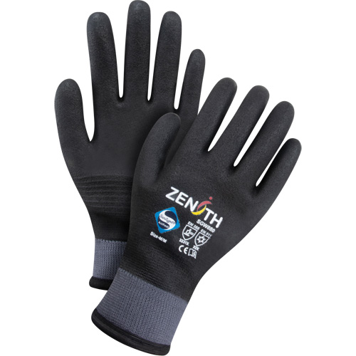 ZX-30° Premium Coated Gloves, Medium, Foam PVC Coating, 15 Gauge, Nylon Shell Fastek